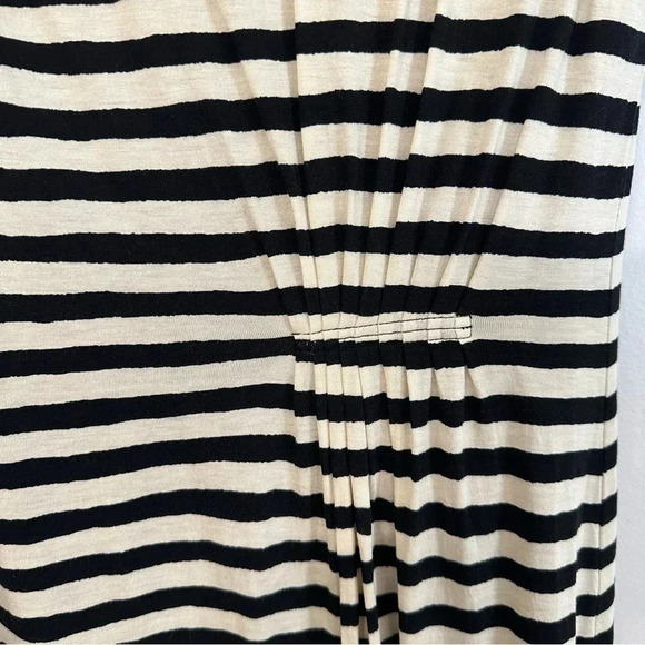 Ann Taylor Loft Women’s Sleeveless Black & Off White Stripe Dress Size M GUC - Picture 5 of 8